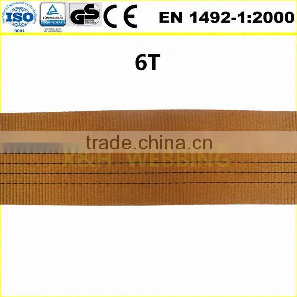 6T flat woven lifting straps