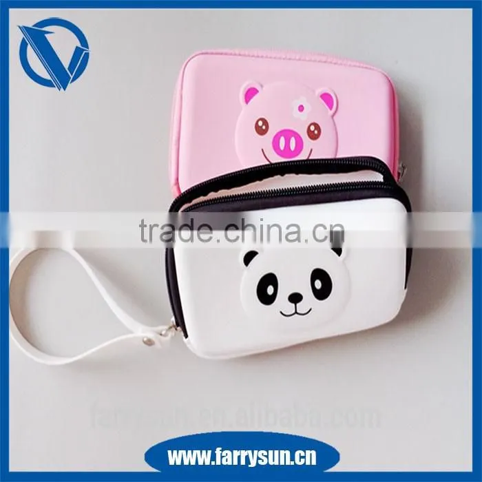 Promotion lovely silicone rubber squeeze jelly pocket coin purse