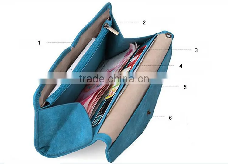 Ladies bowknot purse long style phone hand wallet