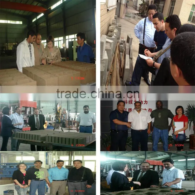 Popular QT4-20 Semi-automatic concrete block small industry machienry