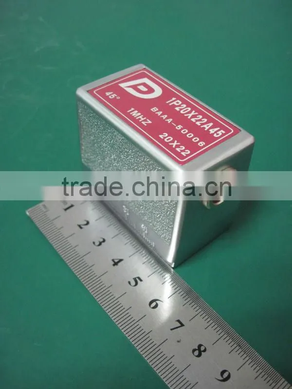 Welding inspection-Angle beam transducer