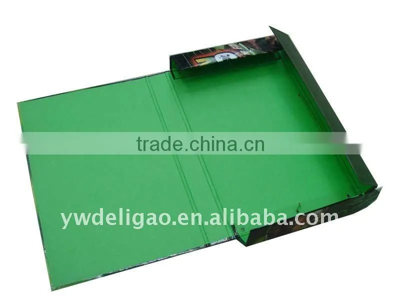 Fashional Color Art Paper Desktop File Box for Office Stationery Cardboard A4 or FC Size