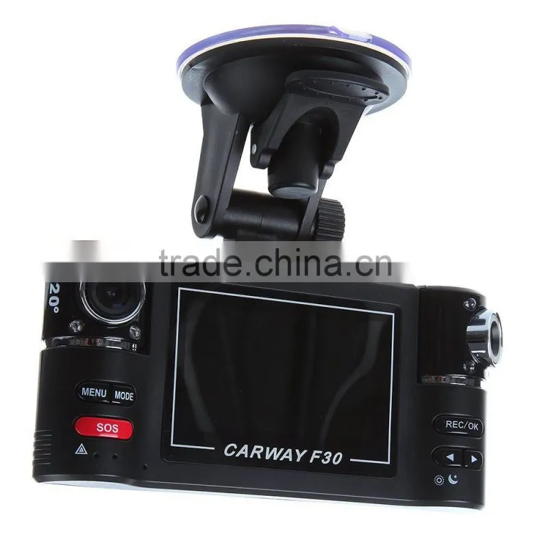 120 Degrees Car DVR Car Black Box F30 with Dual Lens 2.7" TFT LCD Screen car black box
