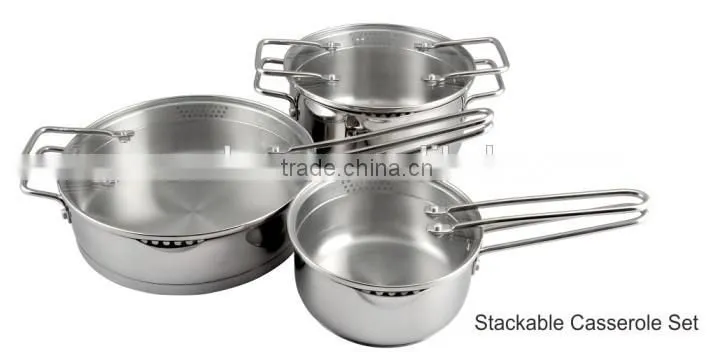 China wholesaler surgical steel cookware sets stainless steel cooking pot on alibaba china