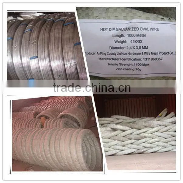 High Quality Galvanized Oval Steel Wire Export to Brazil market