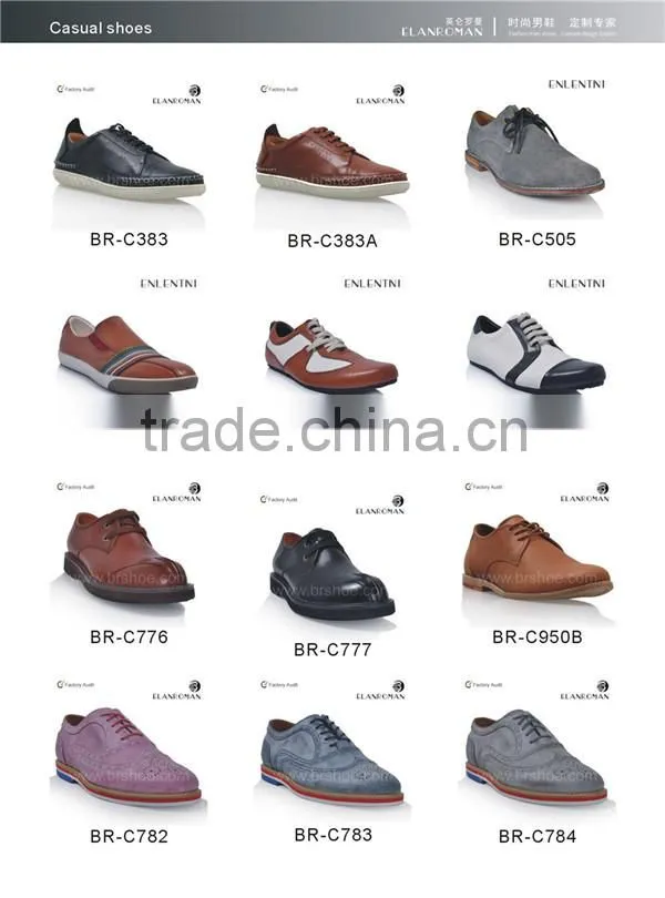 High quality lowest price casual leather men shoes