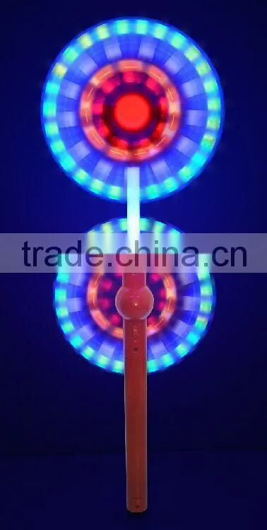 LED Light Up Double Swivel Fans Spinner