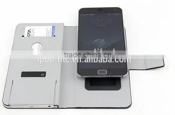New arrival Shenzhen factory own design 2500mAH power bank leather case for mobile phone