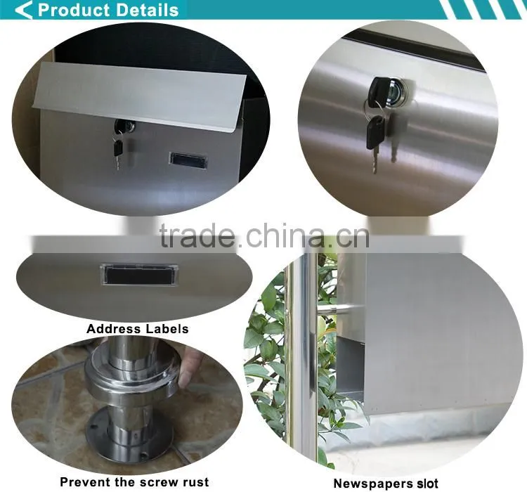 Guangdong China Free Standing Outdoor Mailbox