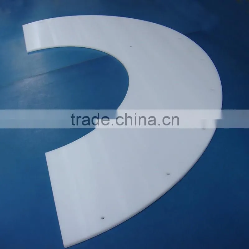 custom made cnc machined wear resistance nylon guide rail plastic corner strips