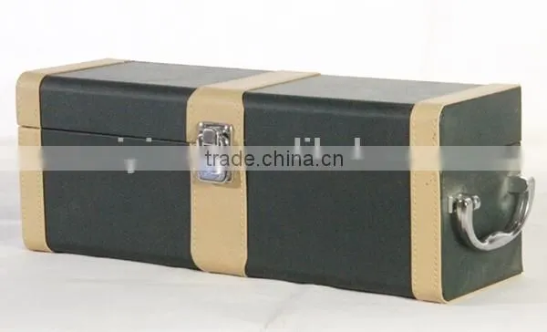2015 Handmade High Quality leather box for wine glasses