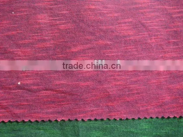 viscose polyester slub yarn fabric