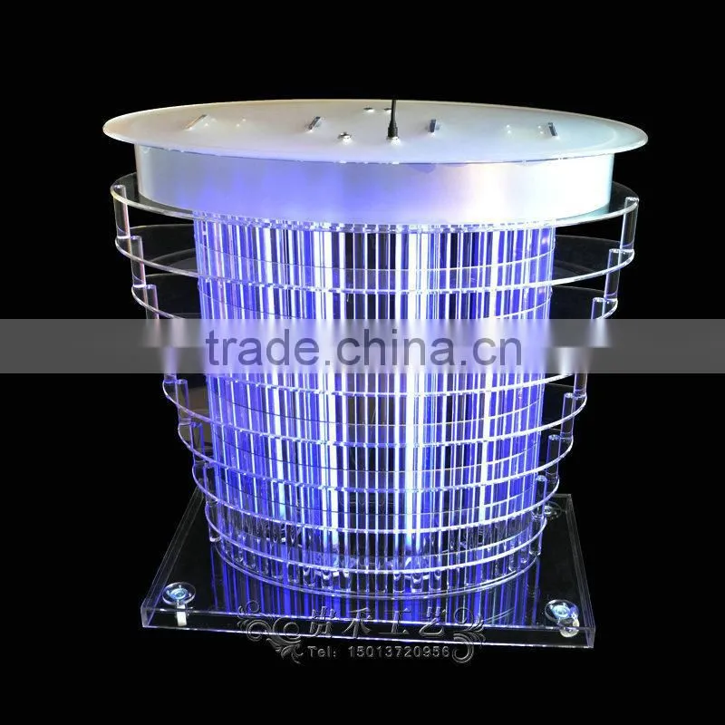 colorful acrylic bar table with LED lights, bar table for bar, dj equipment