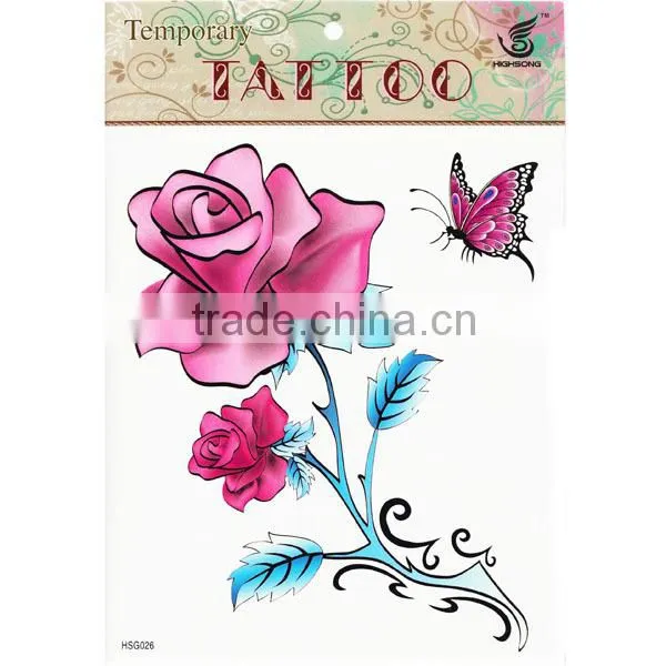non-toxic body temporary tattoo sticker/Professional OEM&ODM tattoo sticker