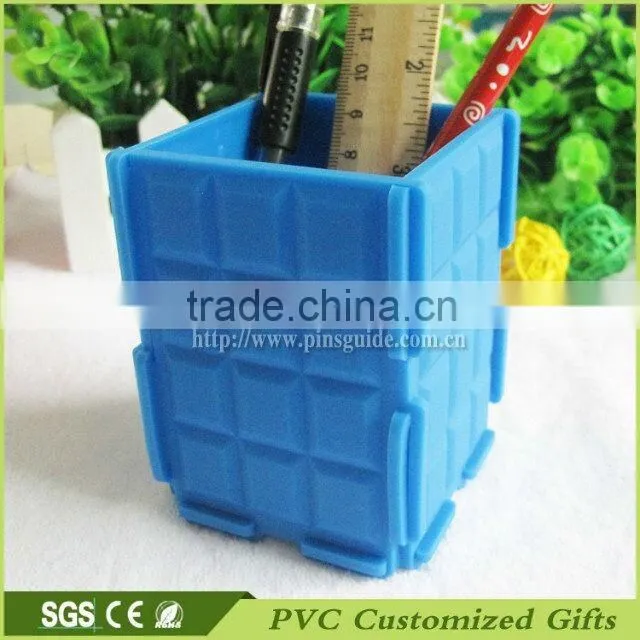 Hot Saled Office Kids Plastic Desk Pen Holder Container