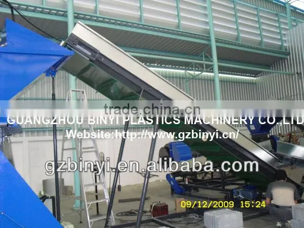 Guangzhou machinery manufacturer plastic used water bottle crushing washing drying recycling line