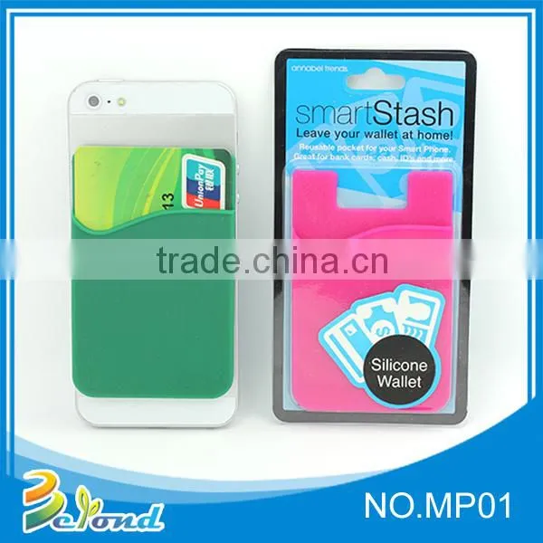 Factory price high quality waterproof silicone card holder