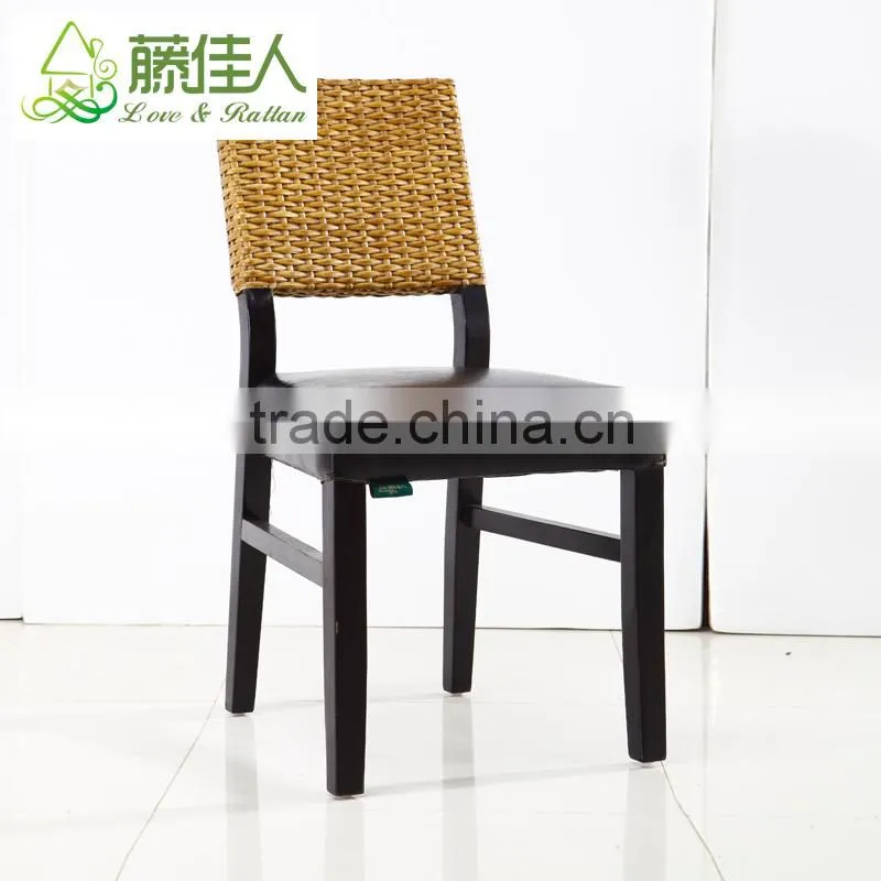 Best Selling Good Quality New Design Coffee Shop Cafe Restaurant Starbucks Hotel Wicker Rattan Wooden Dining Room Chair