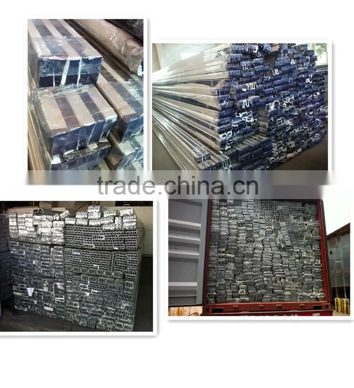 Aluminium extrusion profile Aluminum extrusion profile of advertisement with different surface finish