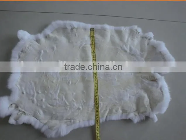 high quality white rex rabbit skin