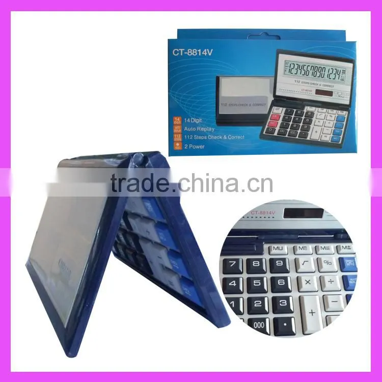 112 Steps functional foldable electronic calculator CT-8855V,solar calculator