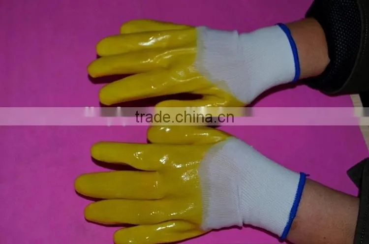 Cheap PVC coated nylon gloves manufacturer