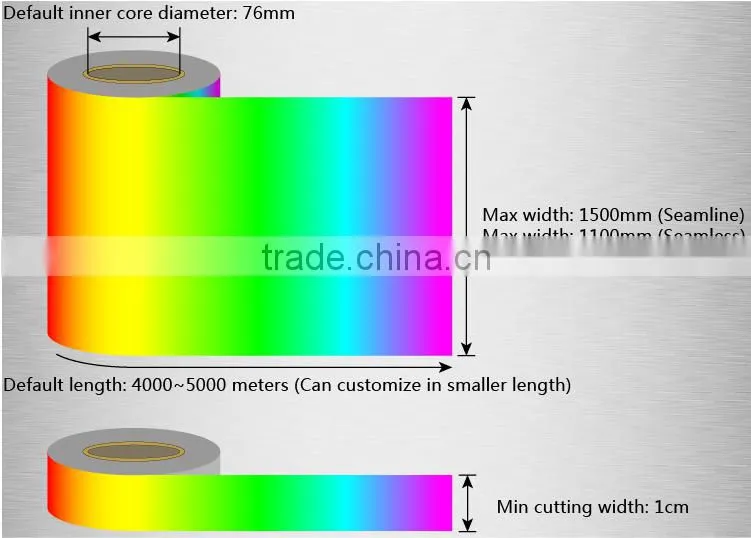 Holographic reflective window viny film