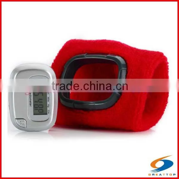 arm pedometer j-style pedometer calorie pedometer watch with wristband pedometer bluetooth ce pedometer with stop watch