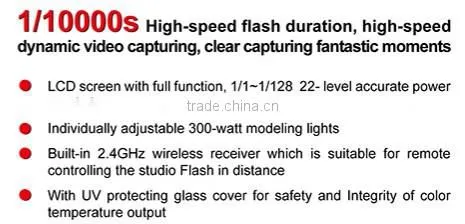 Jinbei 1/10000s MSN Series Ultra Fast Professional Studio Flash Kit, Strobe Kit, Studio Equipment, Photographic Equipment