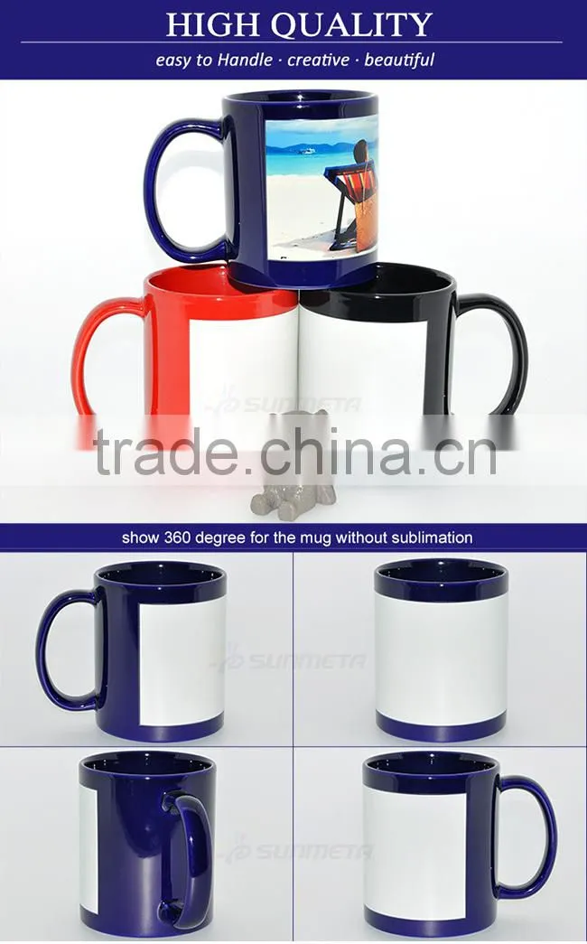 Sunmeta Directly Factory whole sale Patch luminous Sublimation Mug 11oz