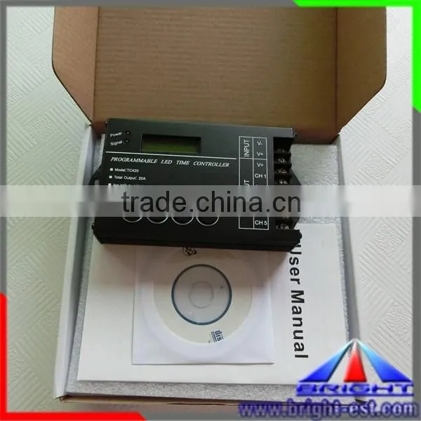 DC12-24V USB Port TC420 Programmable LED Time controller with 5 channel