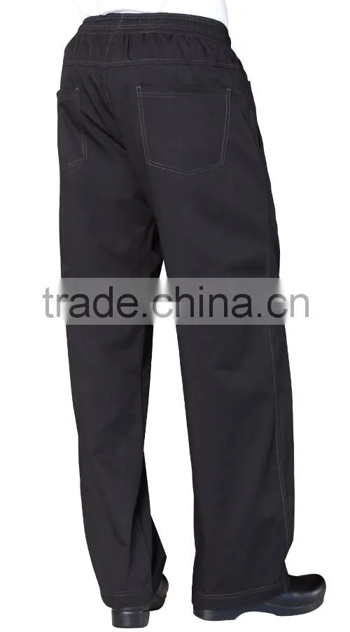 Wholesale Mens Black Baggy Lightweight Chef Pants,Chef Uniform