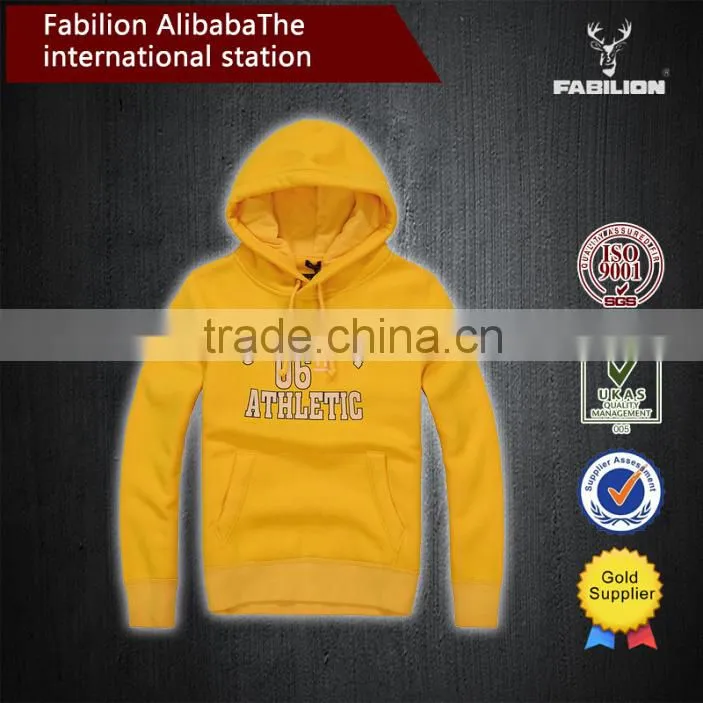 Long-sleeved velvet hooded hedging letters printing for cotton hoodie