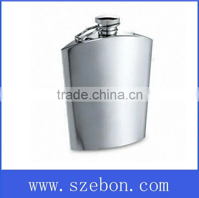 Stainless steel promotional hip flask