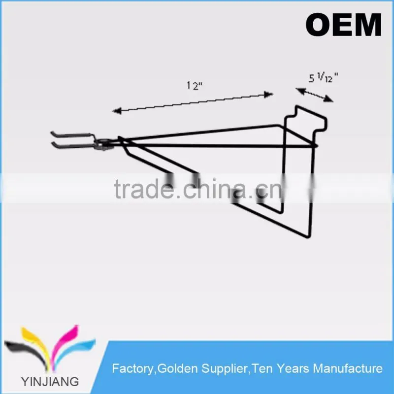 Metal Wire Simple Design Slatwall Swivel Guitar Display for Guitar