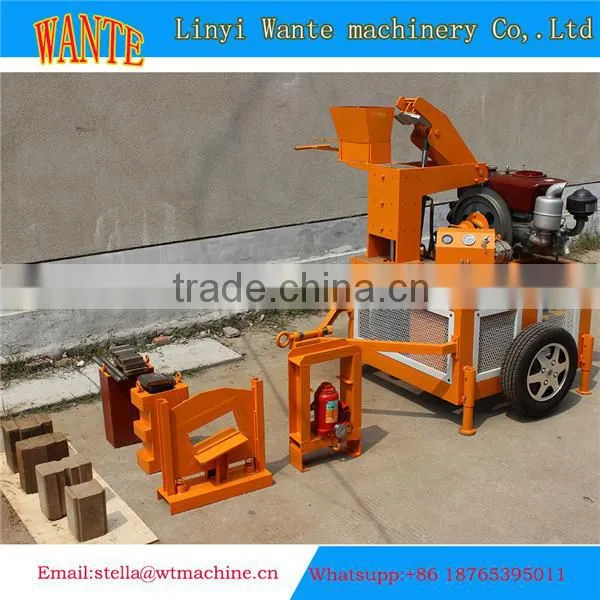 WT1-20 wall clay brick making machine Eco Brava presses ecological bricks