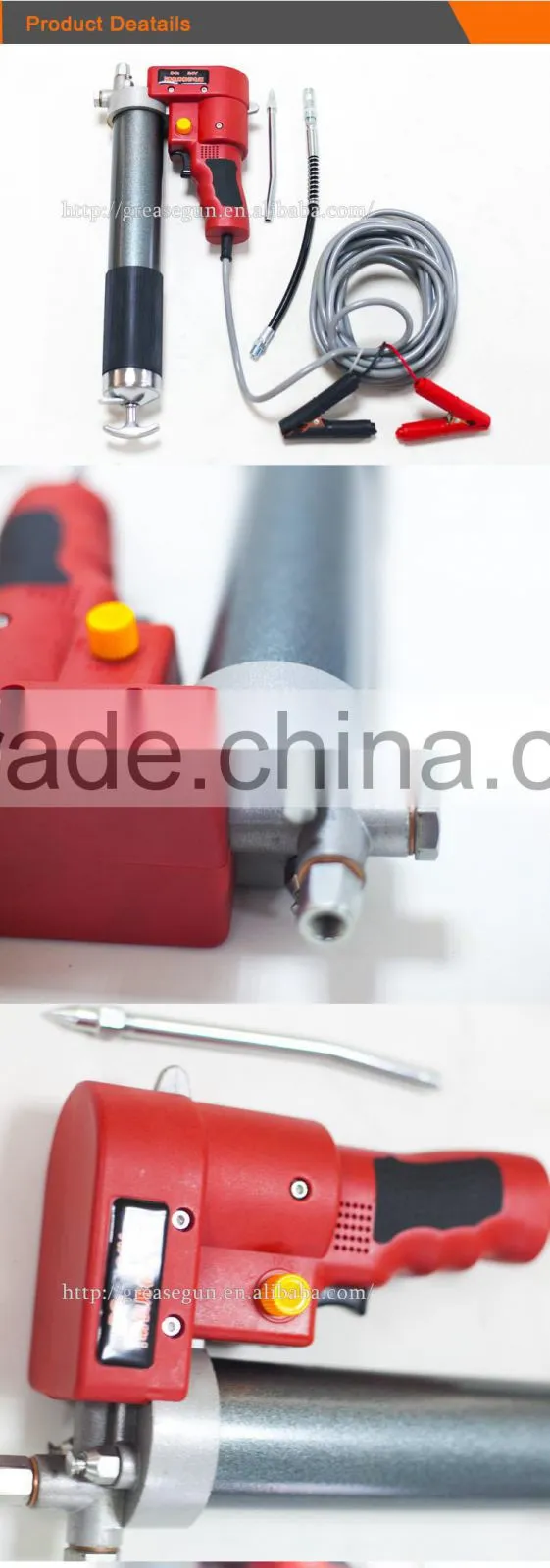 12V/24V Rechargeable Grease Gun, 15 Year Manufacturer For Lubricant Input tools