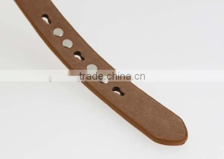 Women's fashion pu leather shiny rhinestone belt with shiny gold buckles in yiwu
