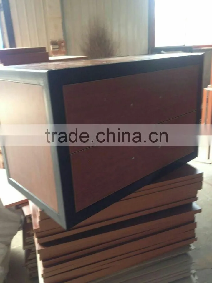 multi-functional metal wooden school dormitory drawer chest