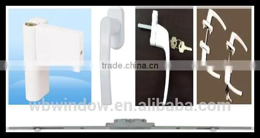 Economic price Europe style PVC casement windows in Foshan