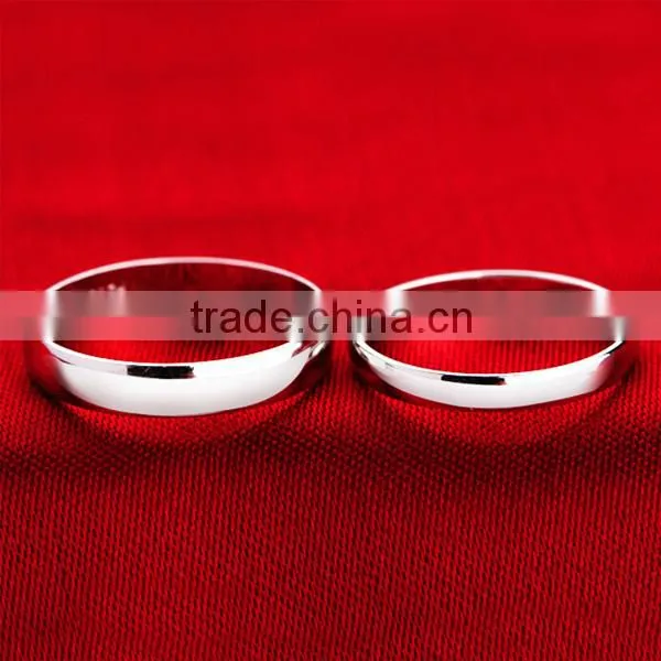 Top Quality High Polished CZ Solitaire Wedding Ring Set