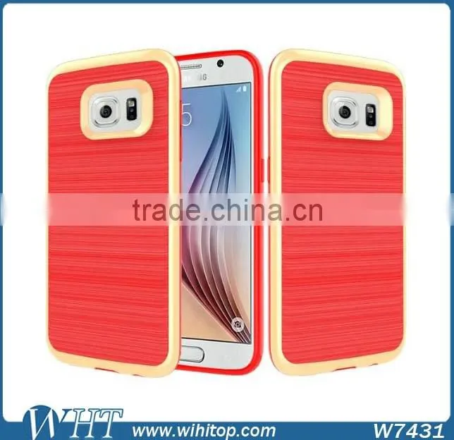 Hybrid TPU PC Brushed Slim Armor for Samsung Galaxy S7 S7 Edge Phone Case