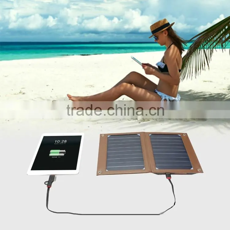 6000mAH Solar Charger Portable Foldable Solar Panel Charger 6V 10W Solar