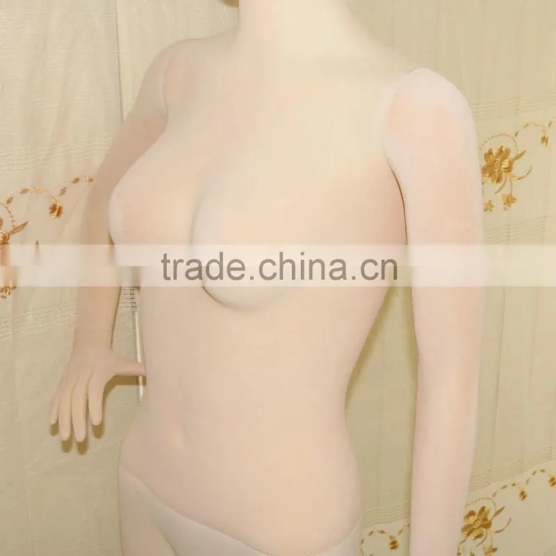 Sexy velvet covered full body plastic female mannequins