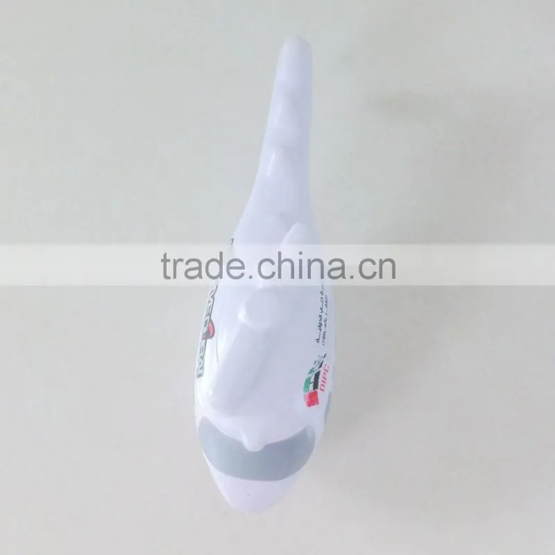 13cm white helicopter foam toy