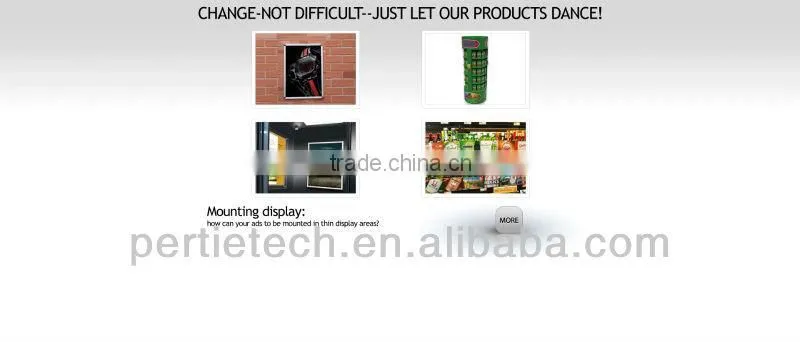 inserting epaper display Menu Board holder promotion advertisement for led wall screen