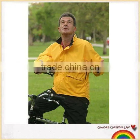 Waterproof breathable bicycling rain jacket