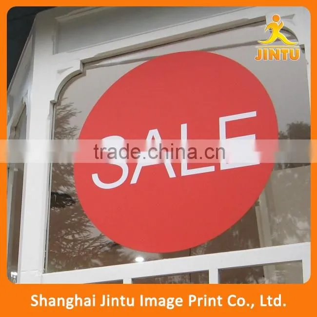 Indoor vinyl shop window graphics sticker for promotion
