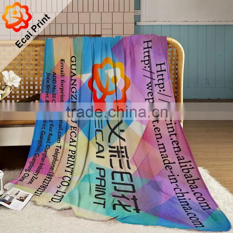 2016 hot sell custom printing flannel blanket with pictures