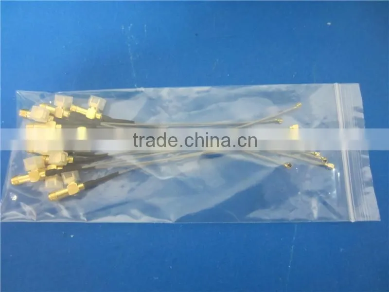 Factory sale SMA-KWE to IPEX RG1.13 coaxial cable for Modified wireless router Antenna